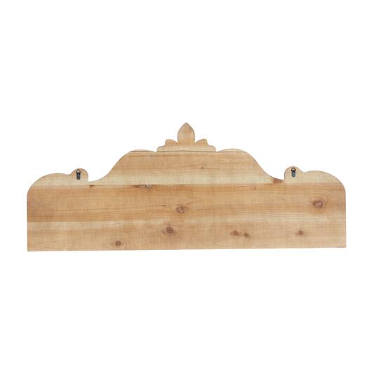 Brown Wood Farmhouse Wall Decor 19" x 47" x 1"